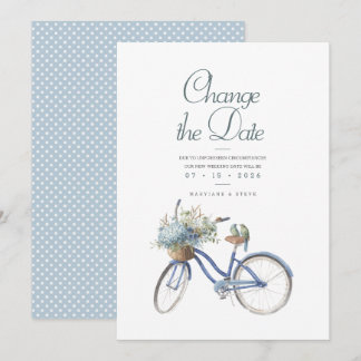 Reserve A Data Casamento de Boêmia Bicicleta Azul