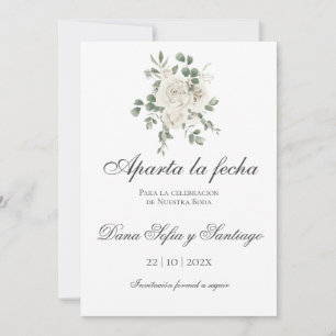 Reserve A Data Casamento de Boho Espanhol Salve a Data