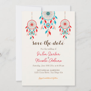 Reserve A Data Casamento de Boho Tribal com Dreamcatcher de penas