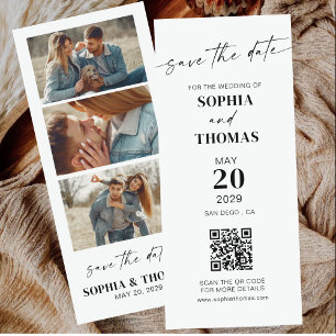 Reserve A Data Casamento de Bookmark de Foto Moderno