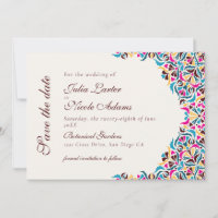 Casamento de Borda com Estilo Floral de Marfim, Lu