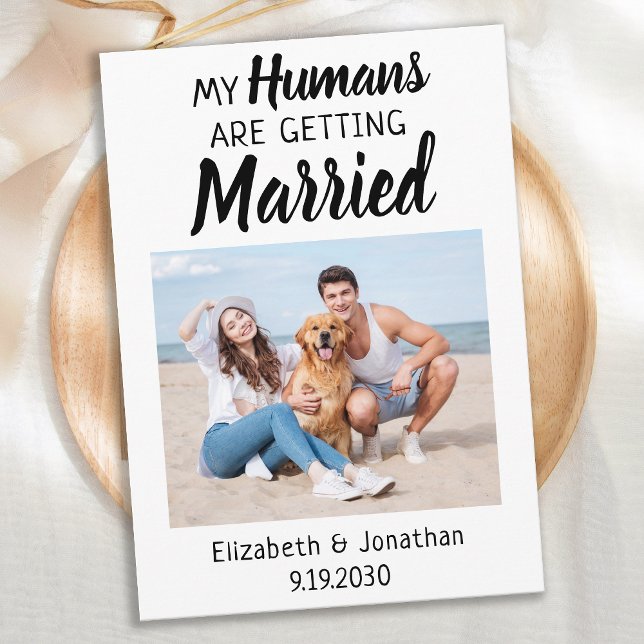 Reserve A Data Casamento de Cachorro Fotográfico Moderno (Criador carregado)