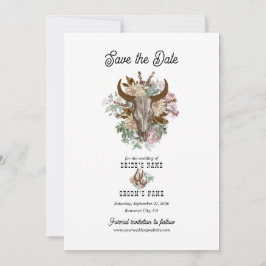 Reserve A Data Casamento de caveira de vovó de boho