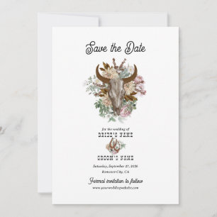 Reserve A Data Casamento de caveira de vovó de boho