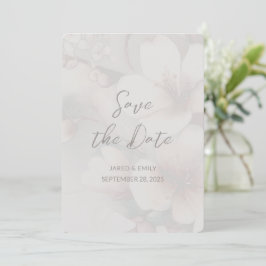 Reserve A Data Casamento de Cherry Blossom Adicionar Foto Salvar