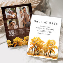 Casamento de Código QR Foto de Árvores de Oak de Q