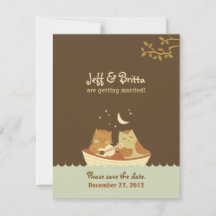Casamento de Conto de Fadas da Coruja & Gatinho (A