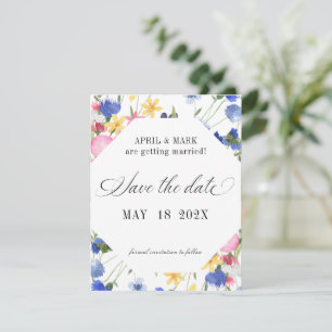 Reserve A Data Casamento de Cornflower Wildflower