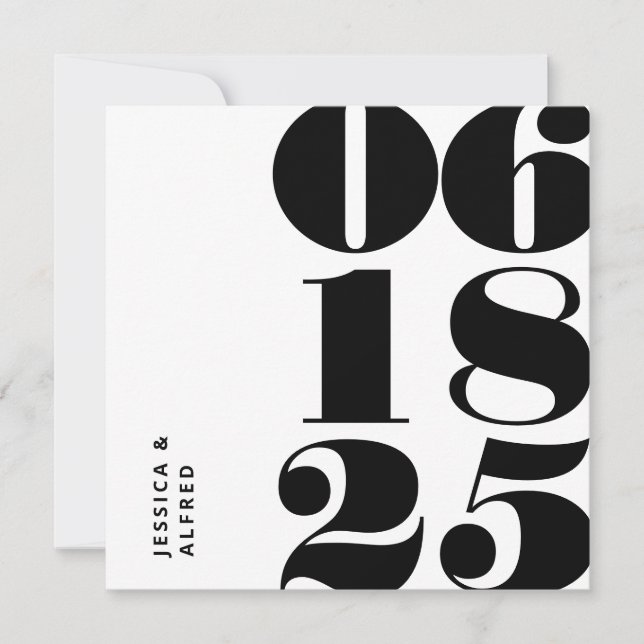 Reserve A Data Casamento de Data Grande Branca Branca Branca Bran (Frente)