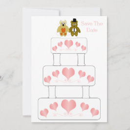 Reserve A Data Casamento de Design de Bolo Casado
