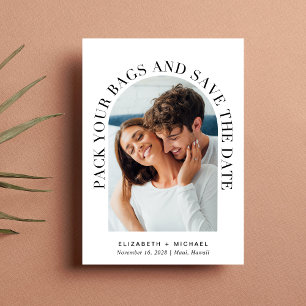 Reserve A Data Casamento de Destino de Código QR de Arch de Fotog