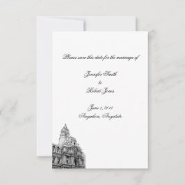 Reserve A Data Casamento de Destino de Filadélfia Salvar a Data