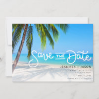 Casamento de Destino de Praia Tropical Salvar a Da