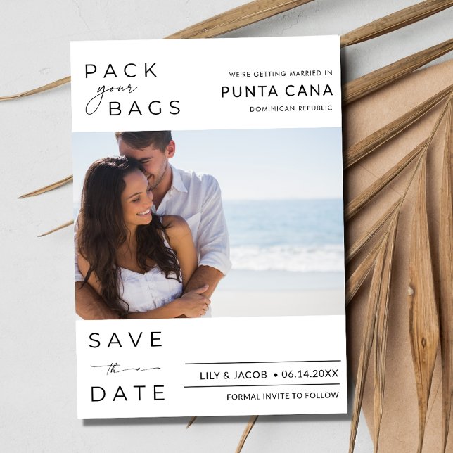 Reserve A Data Casamento De Destino De Punta Cana Beach Salvar A  (Punta Cana Beach Destination Wedding Save The Date)