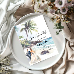 Reserve A Data Casamento de Destino de Verão Minimalista