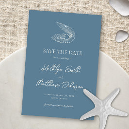 Reserve A Data Casamento de Destino do Oceano de Praia Dusty Blue