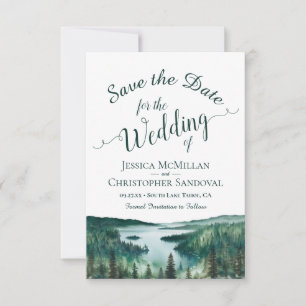 Reserve A Data Casamento de Destino em Lake Tahoe com Aquarela Rú