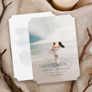 Reserve A Data Casamento de Destino em Praia Tropical Foto Salve