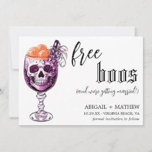 Reserve A Data Casamento de Dia das Bruxas Gratuito de Bebida Liv