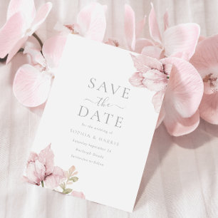 Reserve A Data Casamento de Elegância Floral de Blush impressiona