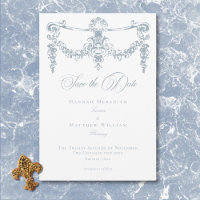 Casamento de Elegante Dusty Blue Chinoiserie Cheru