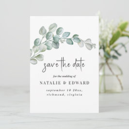 Reserve A Data Casamento de Eucalipto Verde Água Rural