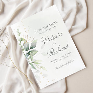 Reserve A Data Casamento de Eucalyptus, Dourado botânico