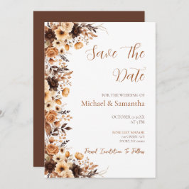 Reserve A Data Casamento de Fall Rustic Brown e Ivory Rosa Countr