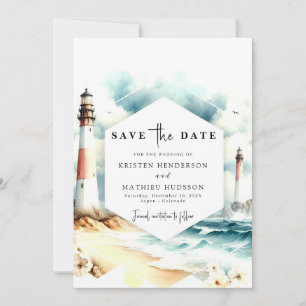 Reserve A Data Casamento de Farol Chic Boho Waves
