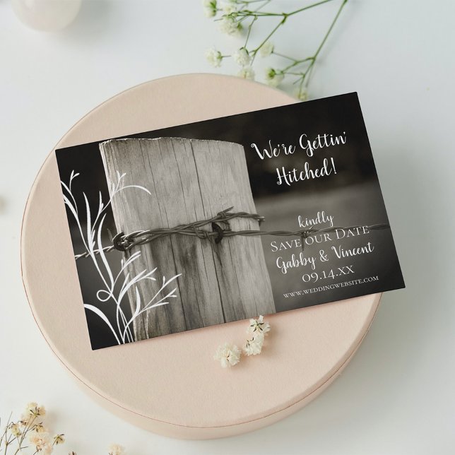 Reserve A Data Casamento de Fazendas do País de Posto de Cerca Ru (Criador carregado)