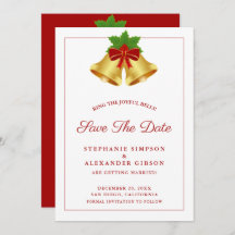 Casamento de Feriado de Natal Bells Red Berries