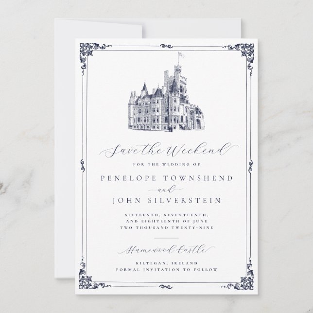 Reserve A Data Casamento de Fim de Semana em Castelo Elegante  (Frente)