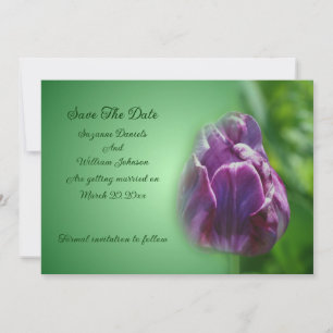 Reserve A Data Casamento de Flor de Tulipas Roxas