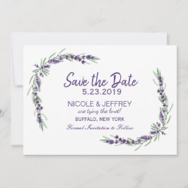 Reserve A Data Casamento de Flor Lilac com Lavanda Roxa Salve a D
