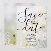 Casamento de Flores Amarelas Delicadas Personaliza