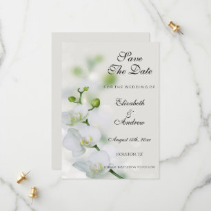 Reserve A Data Casamento de Flores de Orquídea