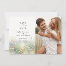 Casamento de Flores Silvestres Aquarela País Rústi