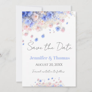 Reserve A Data Casamento de Flores Silvestres Cottagecore Pastel