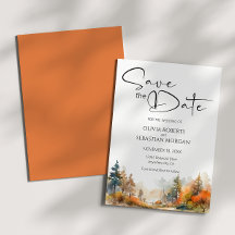 Casamento de Floresta do outono de Floresta Rustic