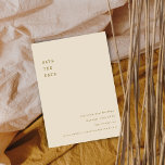 Reserve A Data Casamento de Font da Máquina de Letras de Ochre Mi<br><div class="desc">Typografia da Máquina de Escritura de Ochre Minimalista Casamento Salve a Data</div>