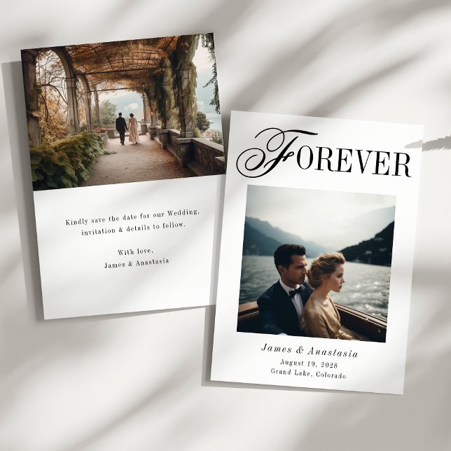 Reserve A Data Casamento de Foto 2 Elegante Único para Sempre (Criador carregado)