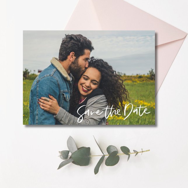 Reserve A Data Casamento de Foto Chic (Chic Photo Wedding Save The Date)