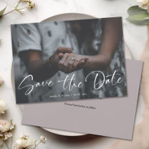Casamento de Foto com Letra Elegante