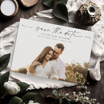 Casamento de Foto com Letra Elegante