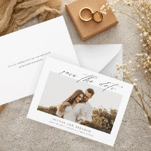 Casamento de Foto com Letra Elegante