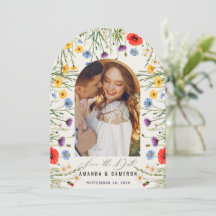 Casamento de Foto de Prado de Flor Selvagem primav