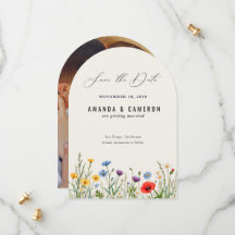 Casamento de Foto de Prado de Flor Selvagem primav