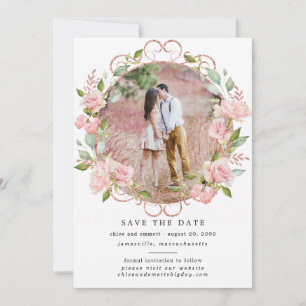 Reserve A Data Casamento de Foto de Rua Botânica Rustic Boho