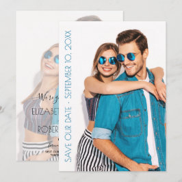 Reserve A Data Casamento de Foto de Script Casual Salvar a Data