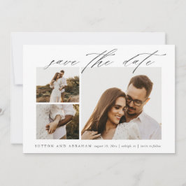 Reserve A Data Casamento de Foto Elegant Script 3